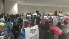 ２隊修学旅行委員長からの挨拶。５泊６日全部が本当に素晴らしい思い出です！大変お世話になり、ありがとうございました。